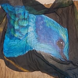 BLUE PACIFIC Oversized Tie Dye  Scarf